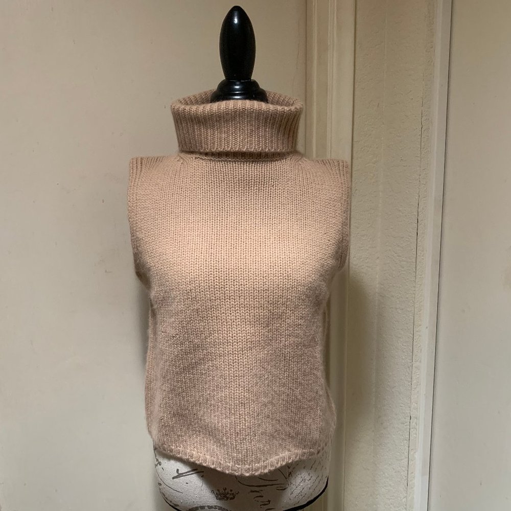2006 Sundance 100% Cashmere Sleeveless Turtleneck Sweater (Size L)